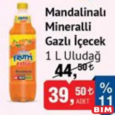 ULUDAĞ MANDALİNALI MİNERALLİ GAZLI İÇECEK 1 L fiyat ve kampanya bilgisi